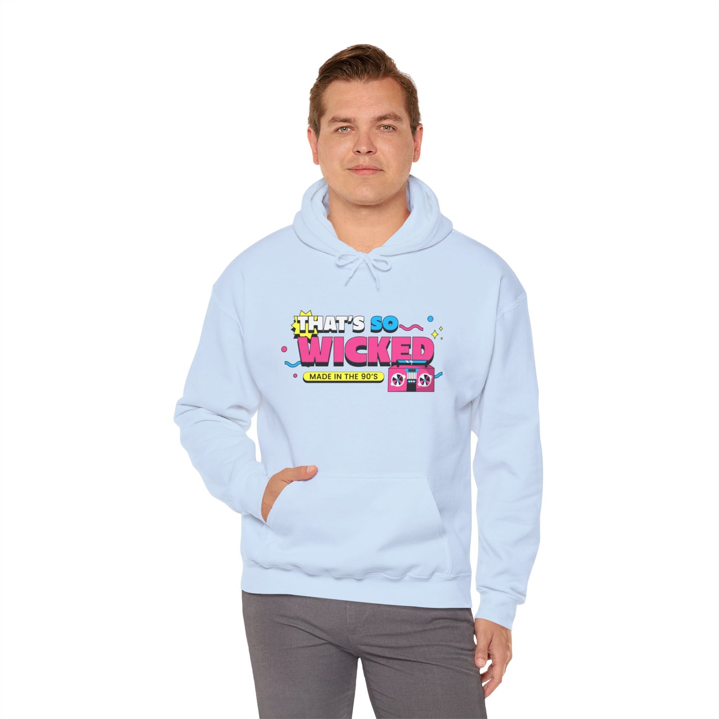 Sweatshirt com Capuz "90's Kid" - Homem