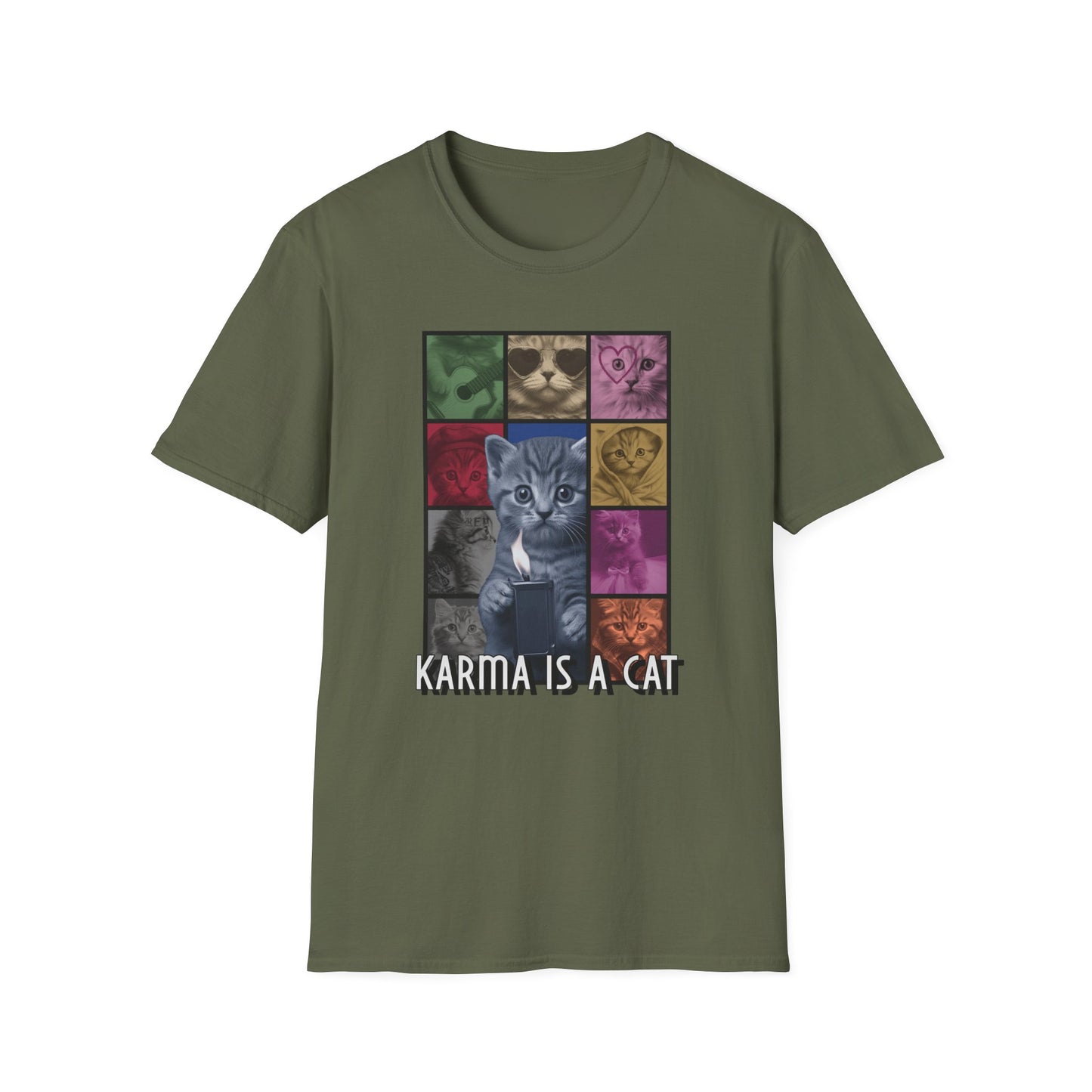 T-shirt "Karma é um Gato" - Mulher