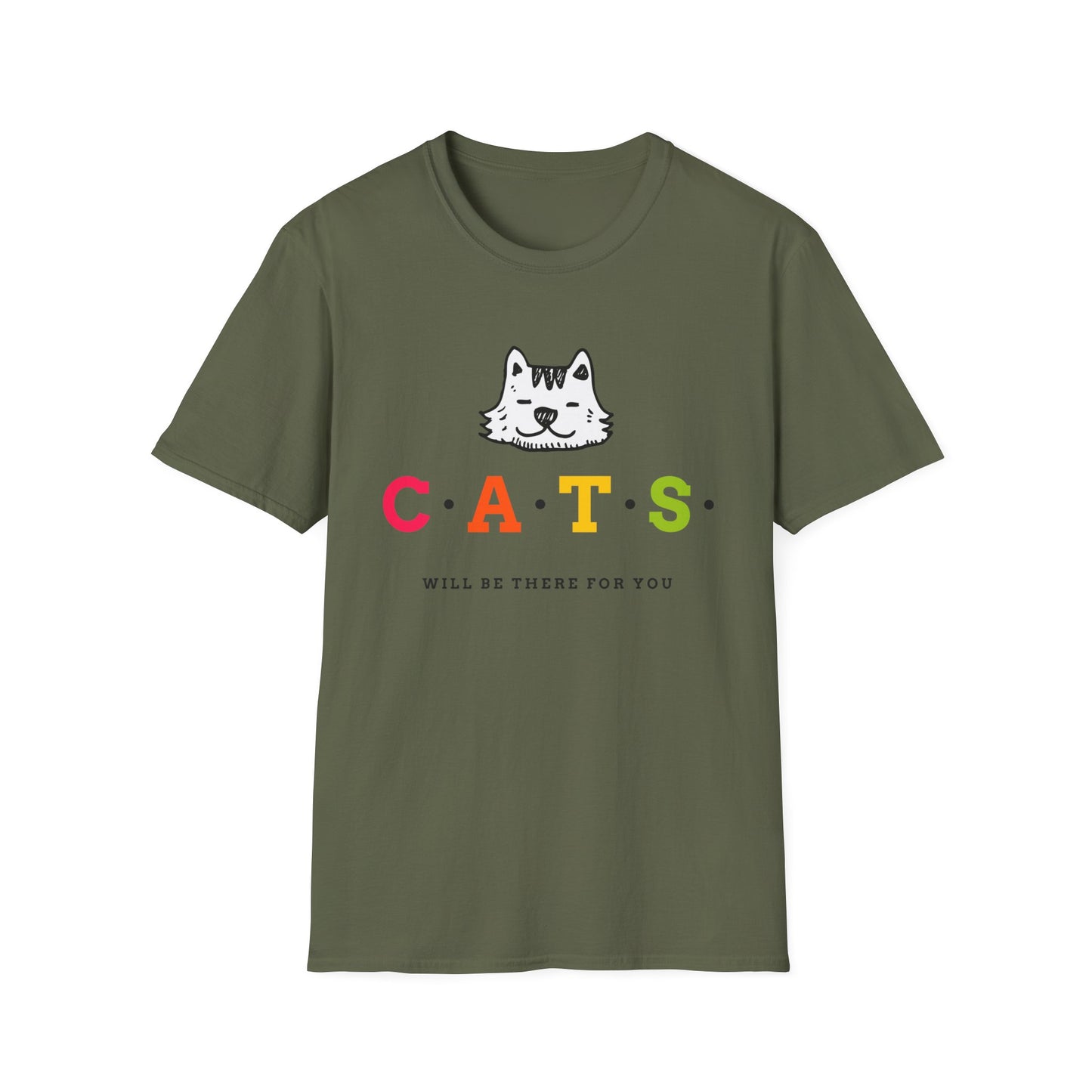 T-shirt "Os gatos estarão lá para você" | Menu