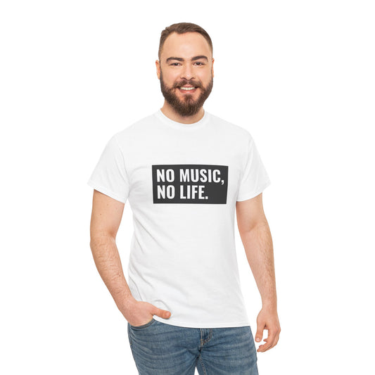 T-shirt - "Nenhuma música, nenhuma vida" | Homens | Romero