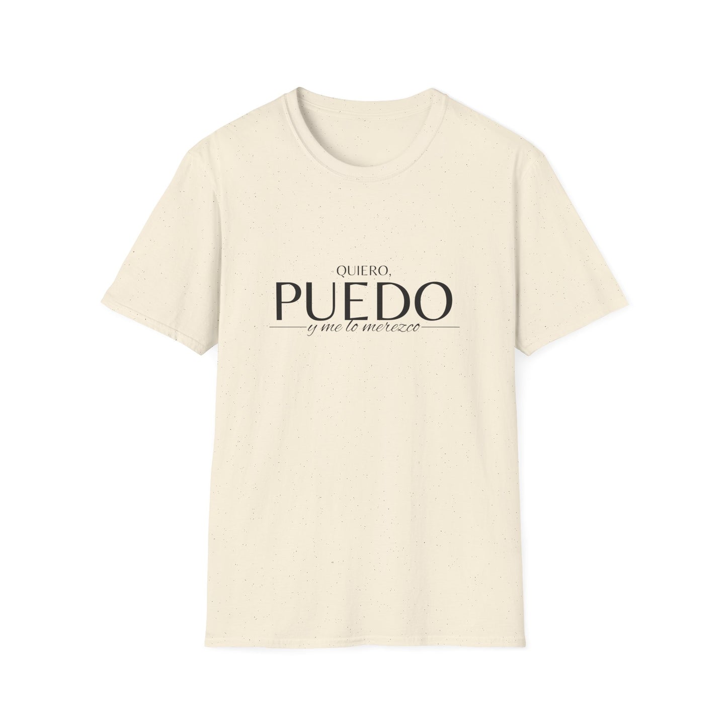 T-Shirt 'Quiero, Puedo y Me lo Merezco'  | Woman  | Reclama lo Mejor del Universo en Romero's