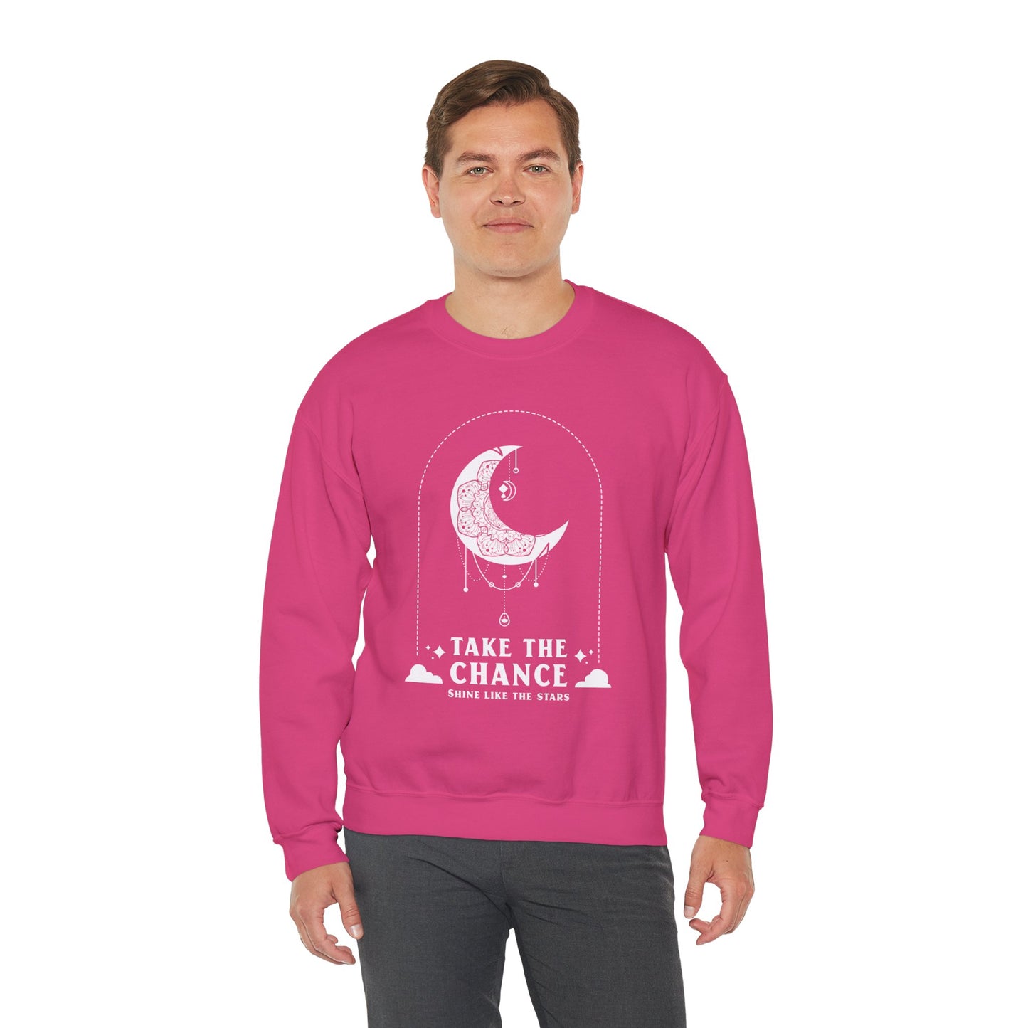 Sweatshirt "Aproveite a oportunidade, brilhe como as estrelas" - Homem