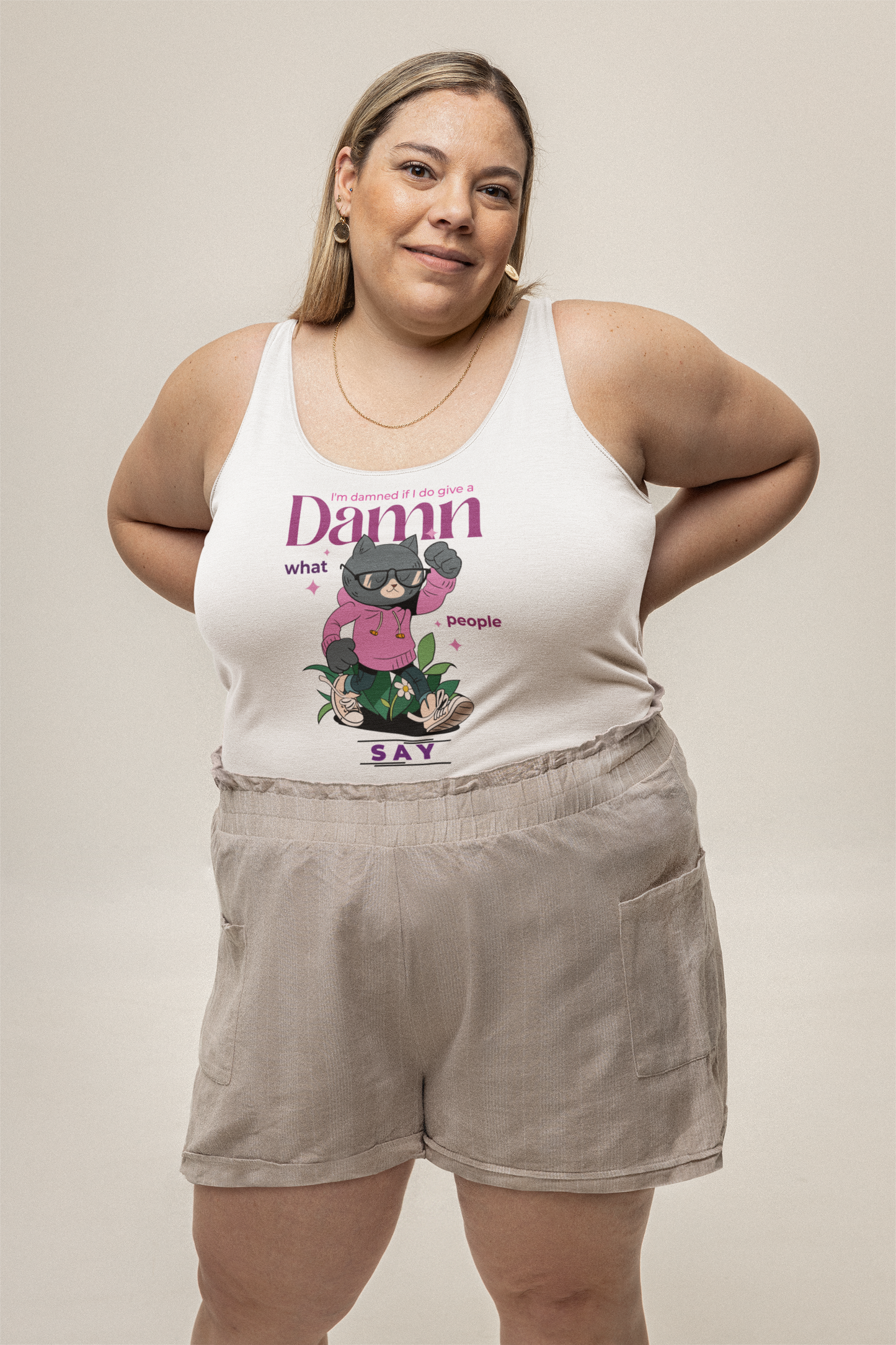 Softstyle™ "I'm Damned if I Do Give a Damn" Tank Top - Taylor's Edition 