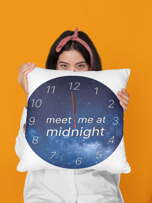 "Meet Me at Midnight" Square Polyester Cushion - Taylor's Version