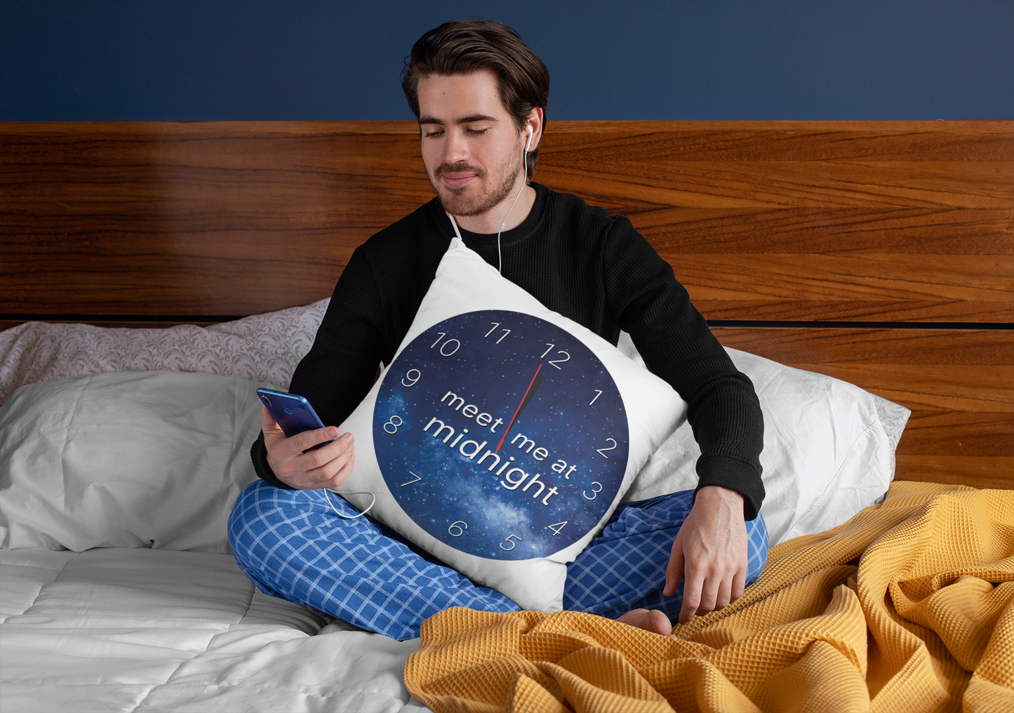 "Meet Me at Midnight" Square Polyester Cushion - Taylor's Version